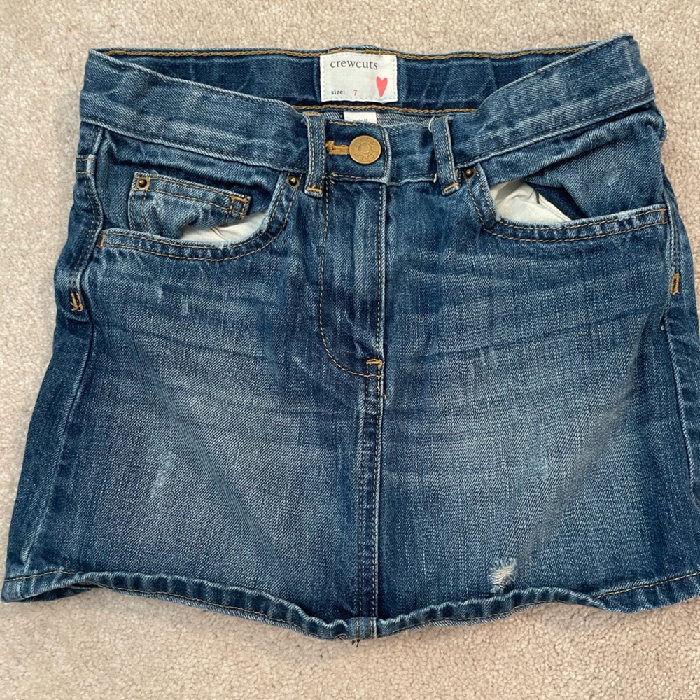 Crewcuts denim skirt sz7